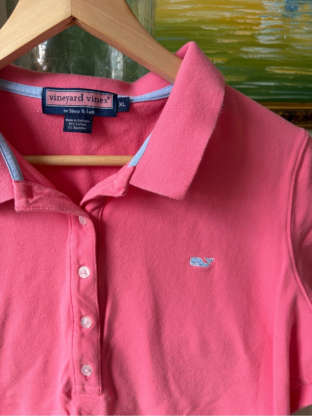 Vineyard Vines classic Pink Short-Sleeve Polo-00B - Picture 4 of 5